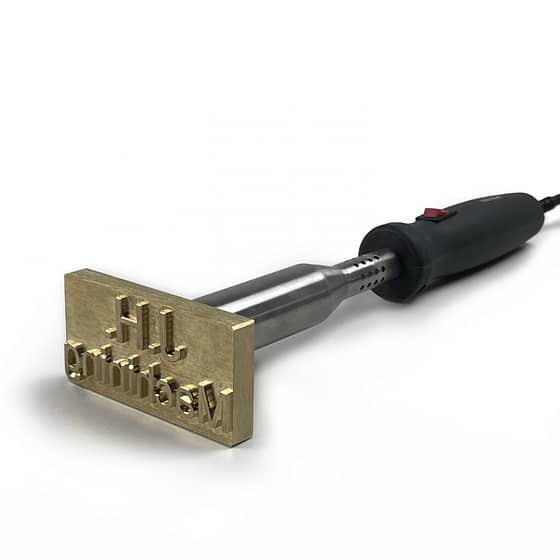 Electric branding iron with your own logo
